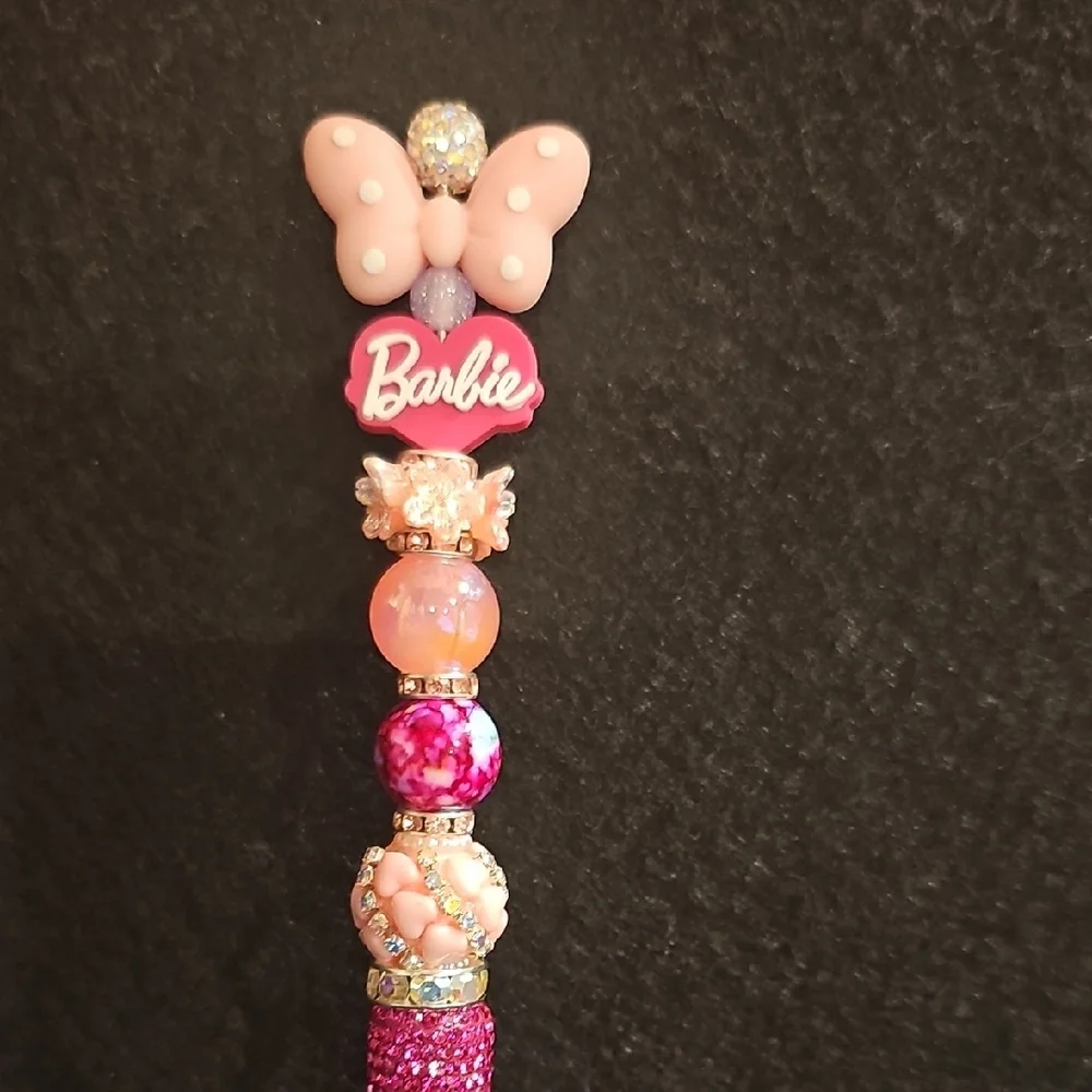 Beaded Pen Pink Rhinestone Glam Pen - Picture 3 of 5